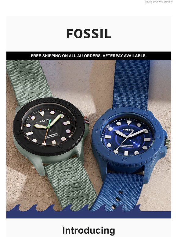 fossil.com.au: AfterPay Day Starts Now 
