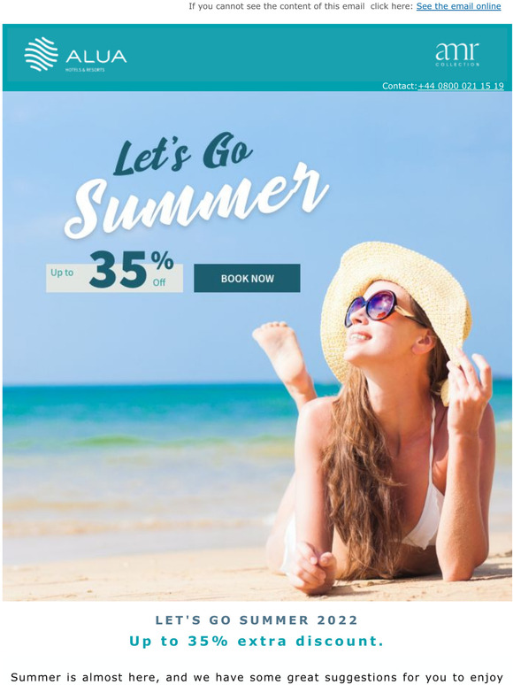 We have the perfect plan for your summer holiday. Dont miss it!