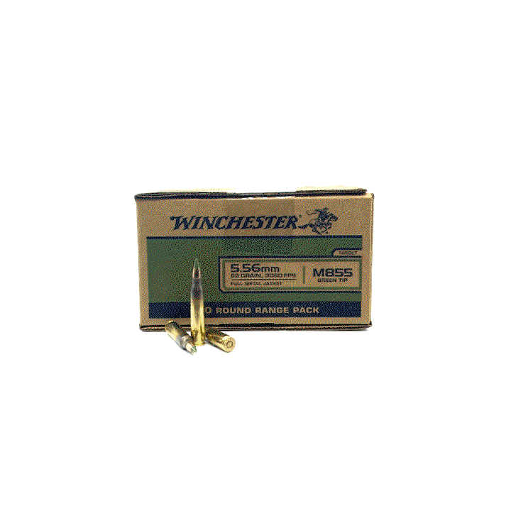 Winchester - 5.56 Nato - 62 Grain - M855 - FMJ - 3060 FPS