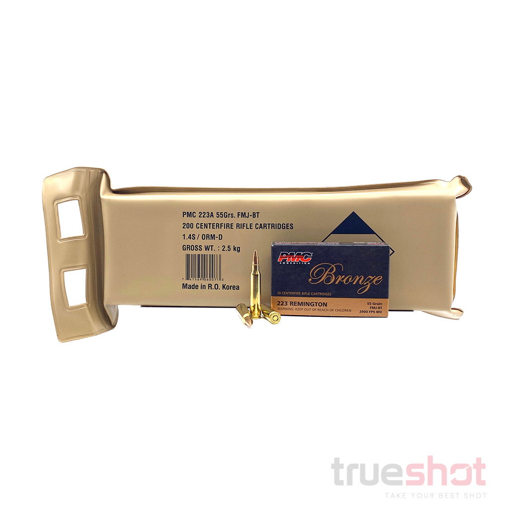 PMC - Bronze - 223 Rem - 55 Grain - FMJ - Battle Pack - 200 Rounds