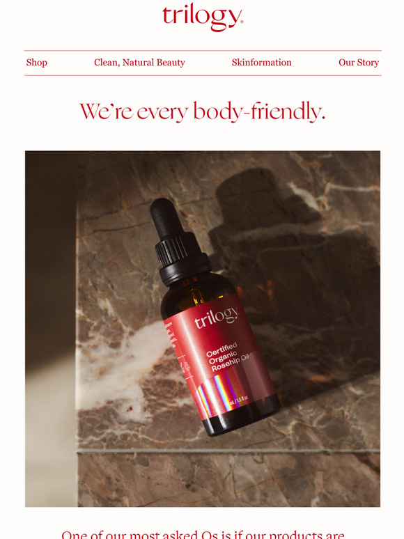 Trilogy USA Pregnancy safe products, every single one of them. Milled