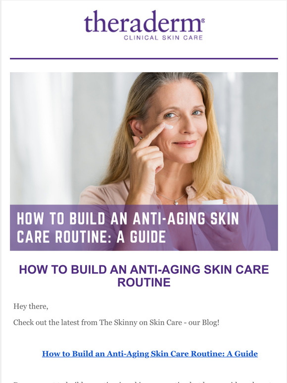 Therapon Skin Health How To Build An Anti Aging Skin Care Routine More From The Skinny Milled 6516