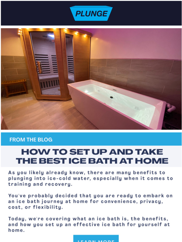 Plunge How to set up an ice bath at home Milled