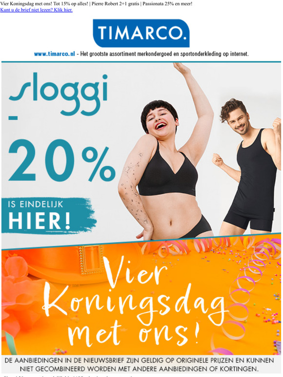 20% op Sloggi!