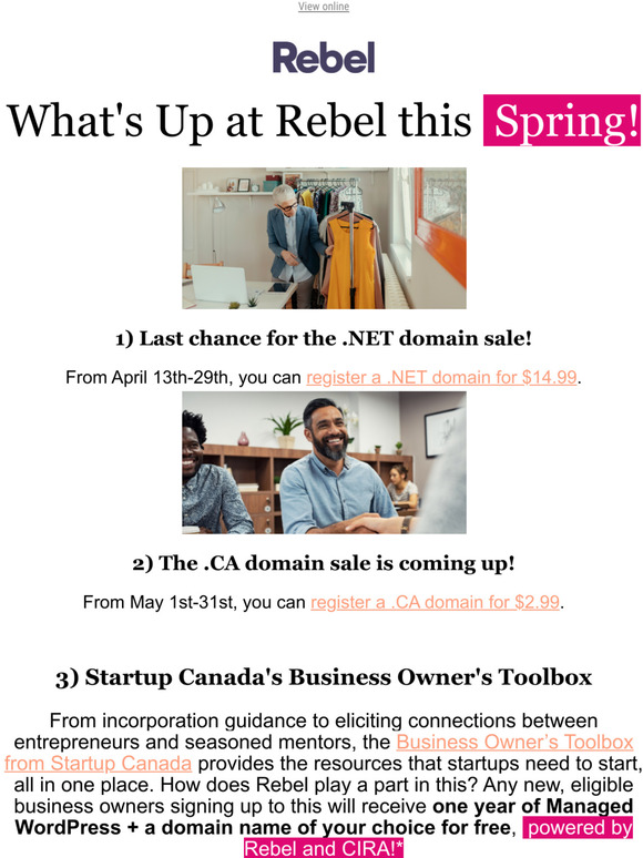 An exciting partnership with Rebel & Startup Canada!