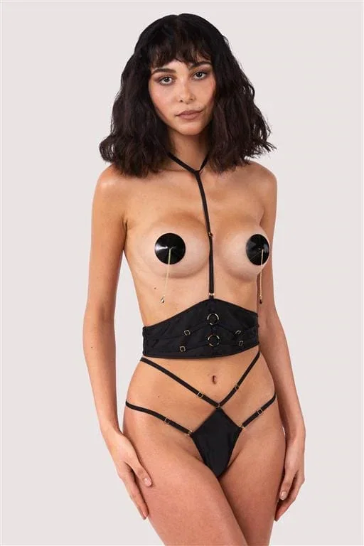 Image of Sylvia Black Harness Waspie