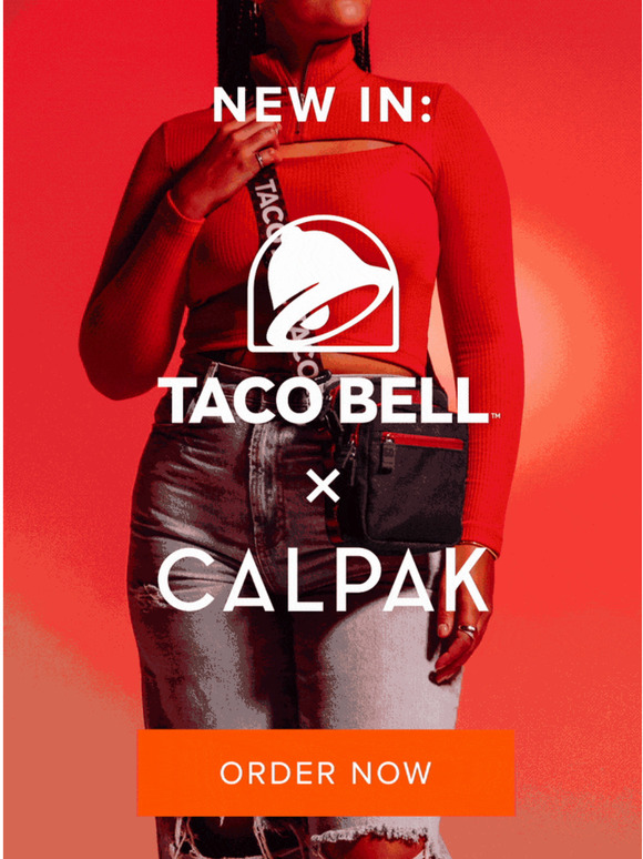 CALPAK Travel HOT ALERT Taco Bell x CALPAK Collaboration Milled