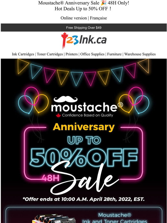 OFF on 123ink.ca Sitewide for 48H 