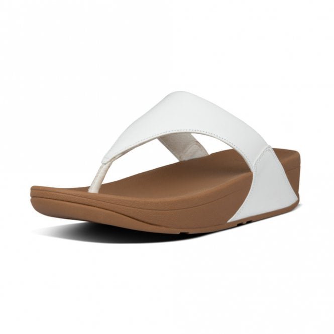 Lulu™ Leather Toe Post Sandals in White