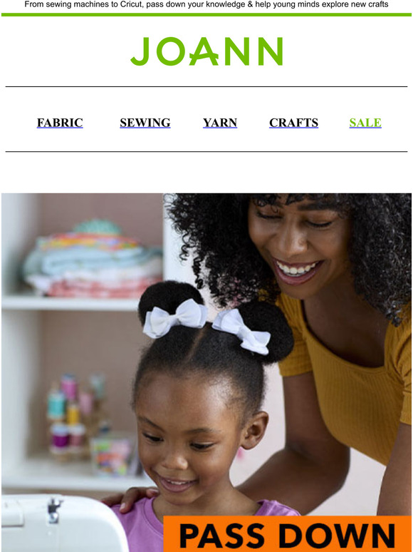 JoAnn Fabric and Craft Store Spark creativity & guide kids on