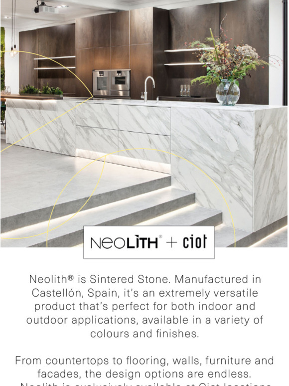 Discover Neolith, sintered stone.