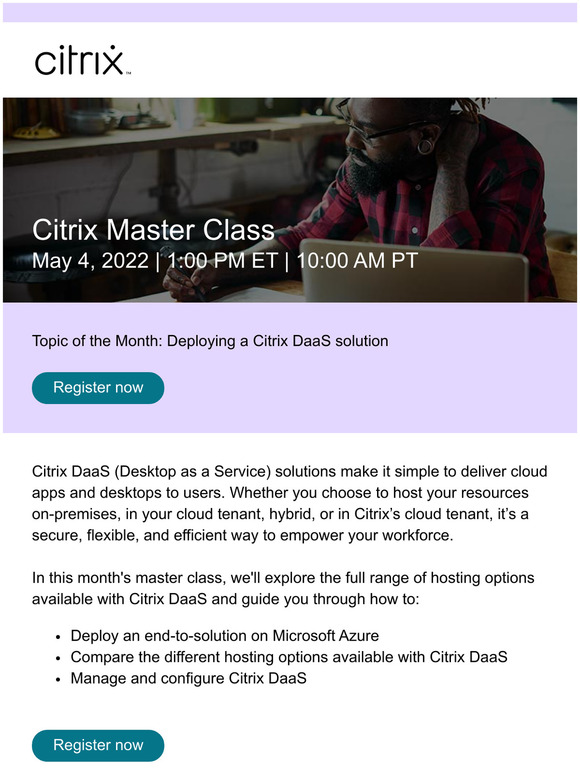 Deploying a Citrix DaaS solution