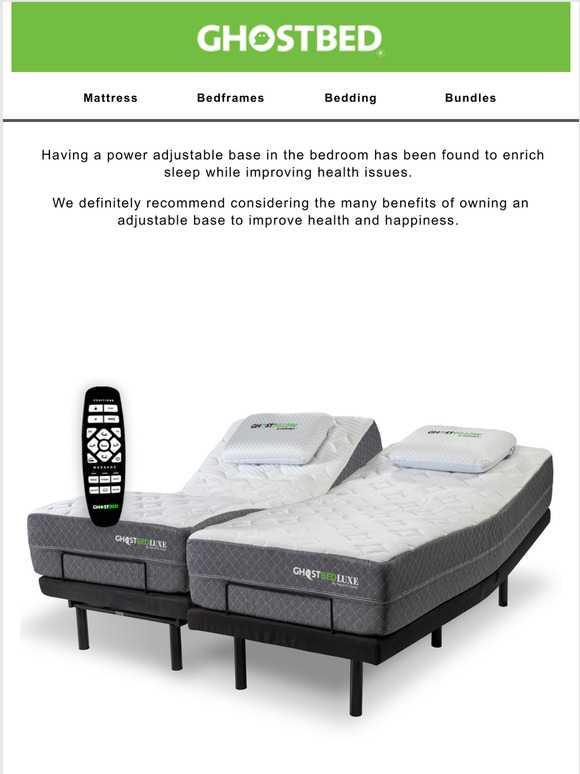 GhostBed 12 Health Benefits of an Adjustable Base Milled