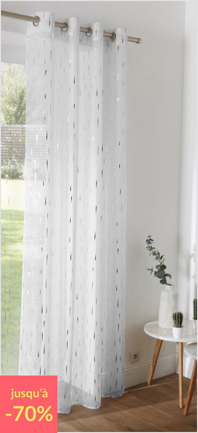 Panneau voile motif gouttelettes
