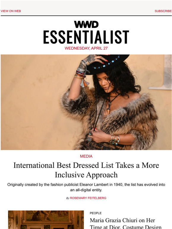 Women's Wear Daily International Best Dressed List Takes a More Inclusive Approach Milled