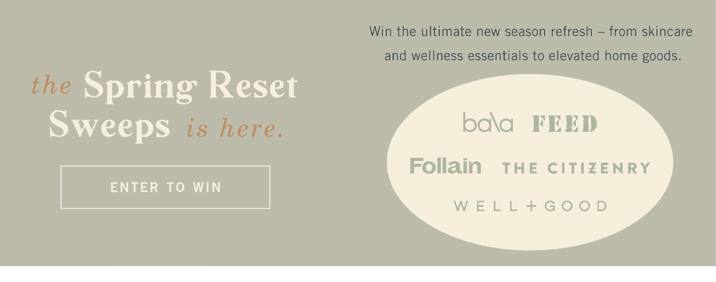 Spring Reset Sweeps - enter to win!