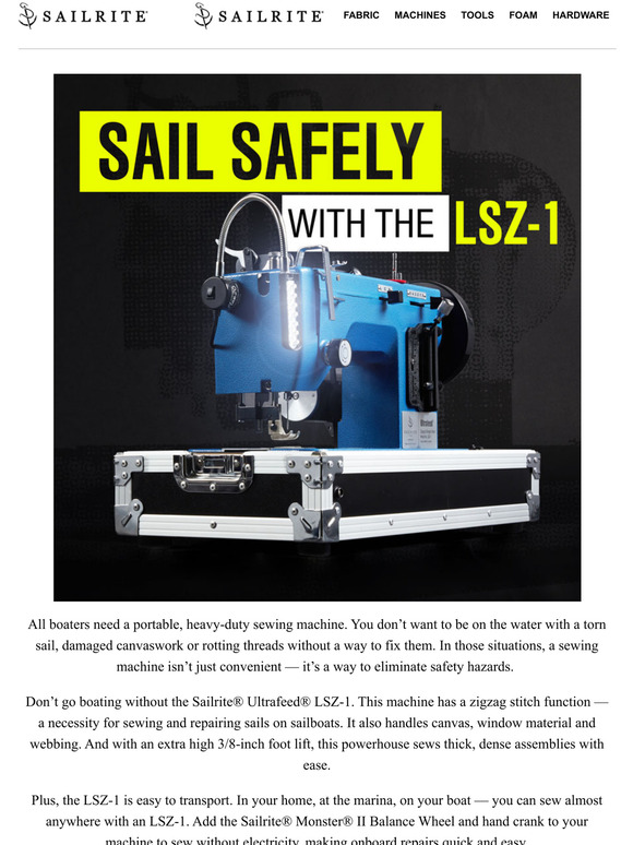 Sailrite Does Your Boat Have This Vital Piece of Equipment? Milled
