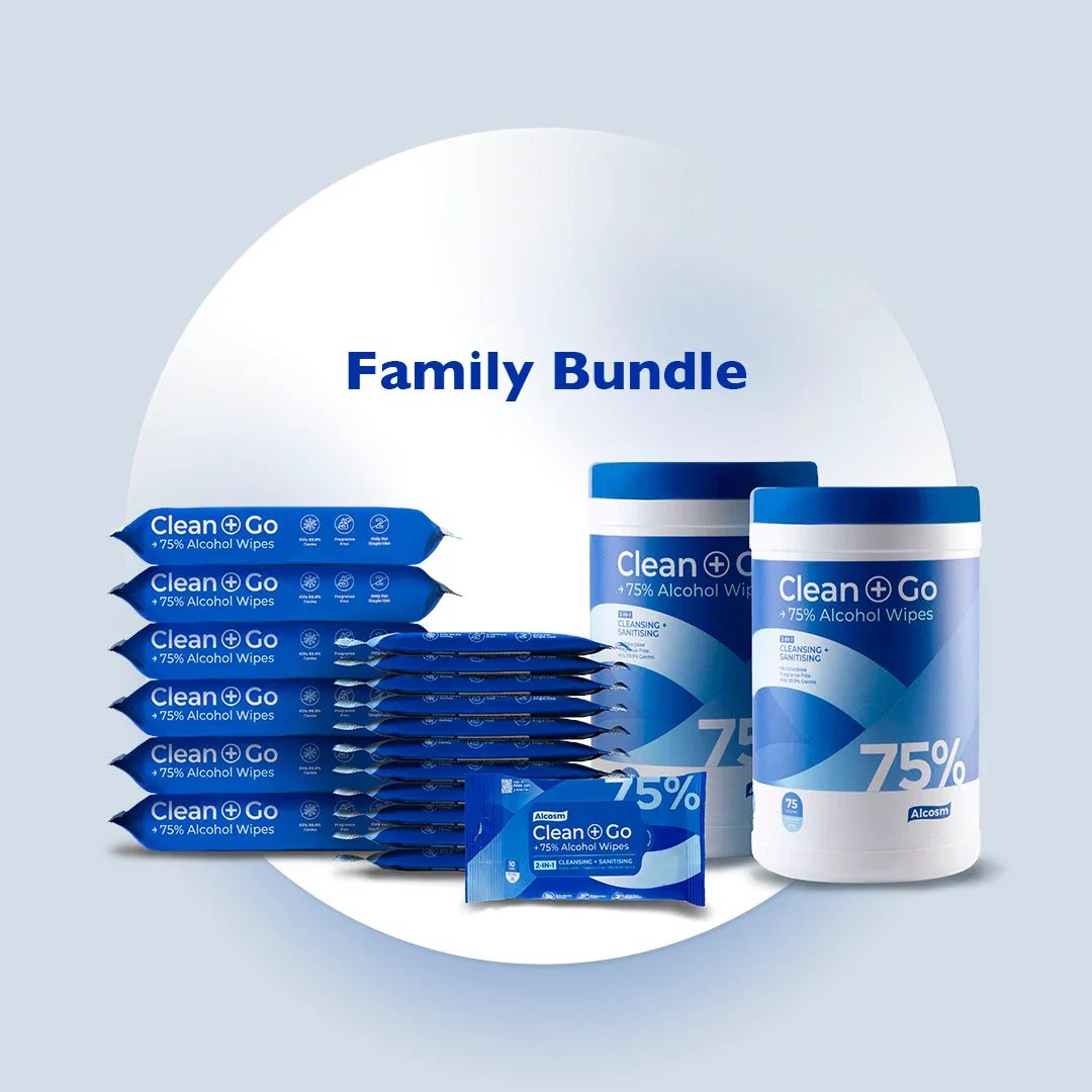 Image of Family Bundle - 75% Alcohol Classic Wipes