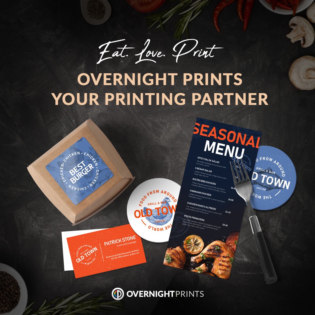 Eat. Love. Print. Overnight Prints: Your Printing Partner. 