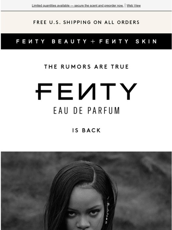 Fenty Beauty Fenty Eau De Parfum Is Back Milled