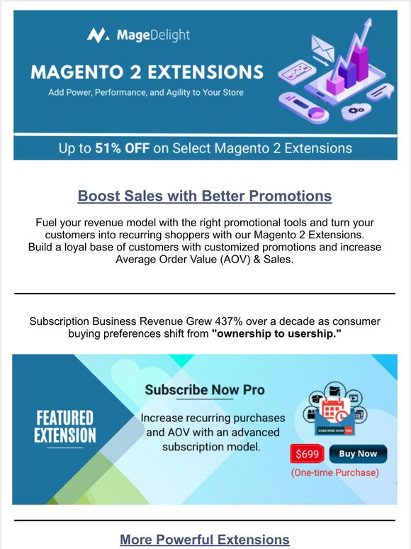 Scale Your Sale with Up to 51% OFF on Magento 2 Extensions!