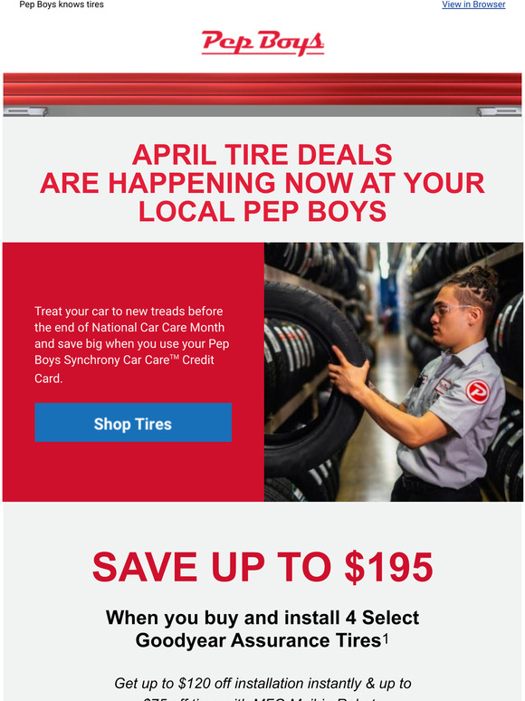 Pep Boys Black Friday Tire Deals Pep Boys: Goodyear, Starfire & MORE tire deals | Milled