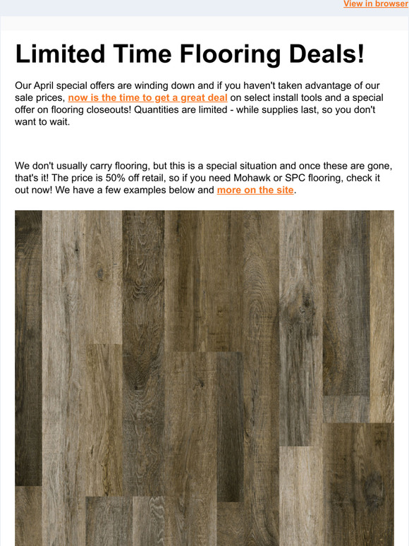 there, Get 50% Off on Closeout Mohawk and Legacy Legendary Flooring
