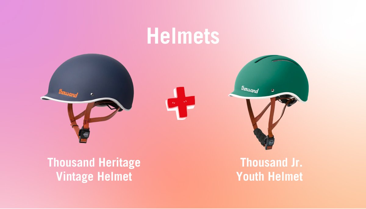 Helmets. Thousand Heritage Vintage Helmet + Thousand Jr. Youth Helmet