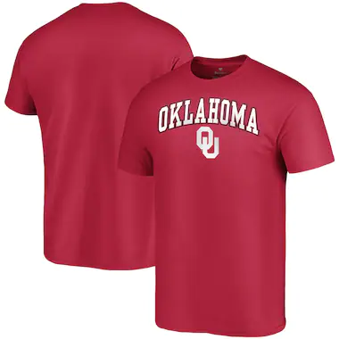 Men's Fanatics Branded Crimson Oklahoma Sooners Campus T-Shirt