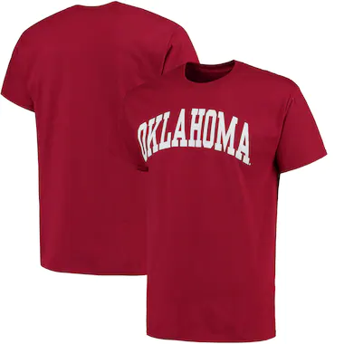 Men's Crimson Oklahoma Sooners Basic Arch T-Shirt