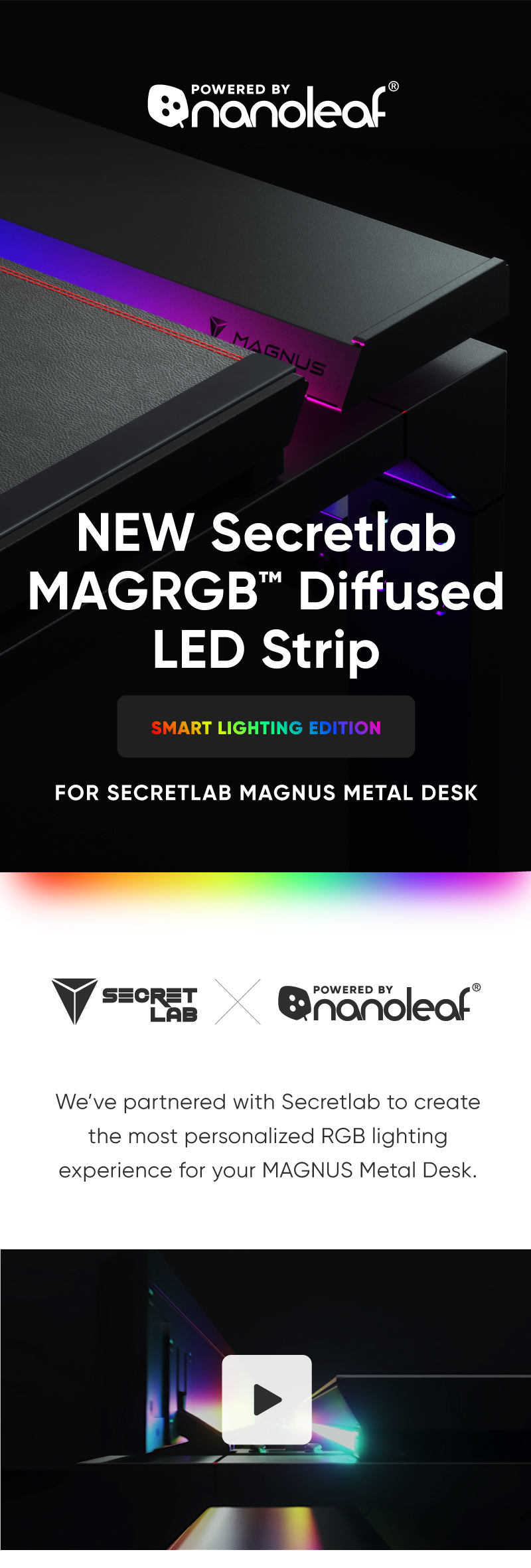 Secretlab MAGNUS Metal Desk Gets Stylish Dark Knight Edition To