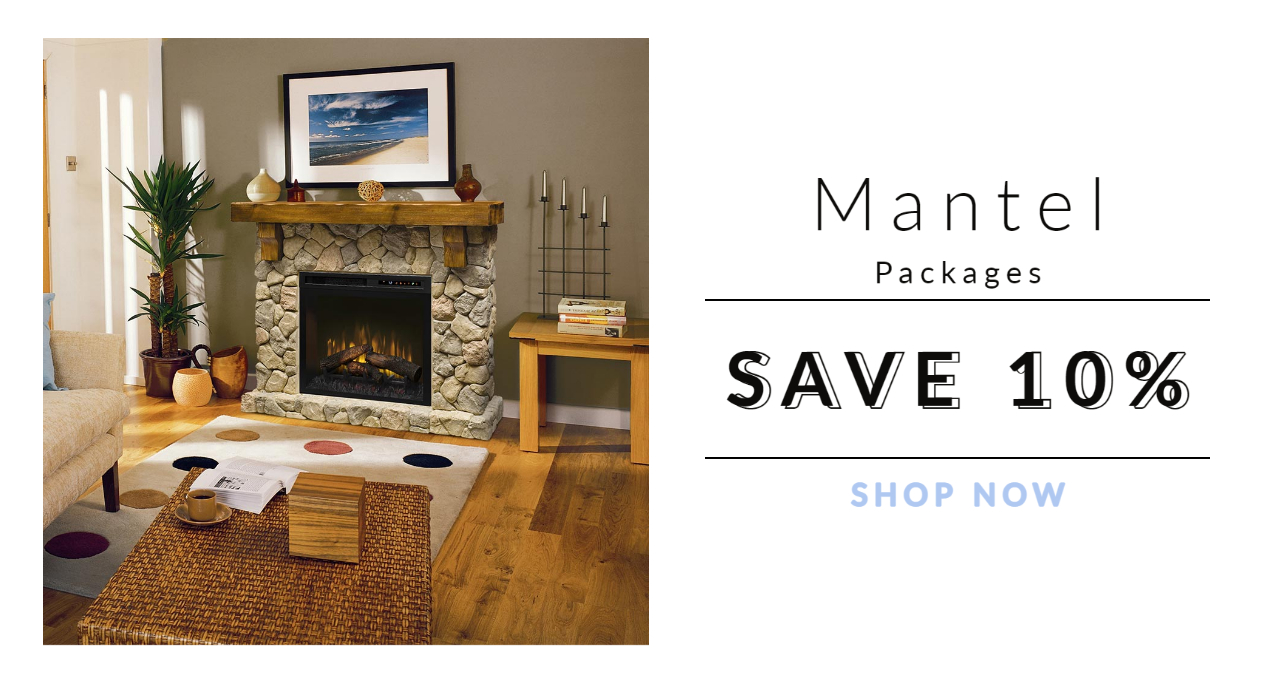 Electric Fireplace Mantel Package