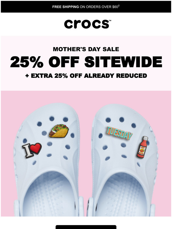 crocs mother's day sale