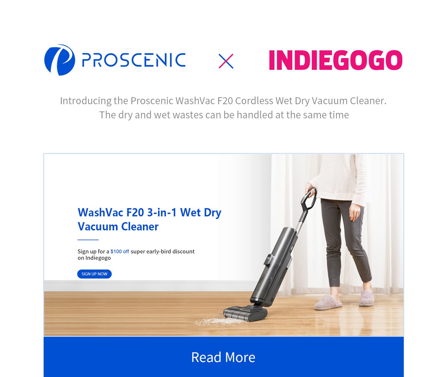 Available Now:P11 mopping cordless vacuum,🤩$149, refer friends to get a  free battery worth $50! - Proscenic