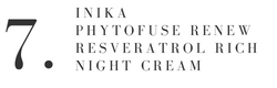 Text - INIKA PHYTOFUSE RENEW RESVERATROL RICH NIGHT CREAM