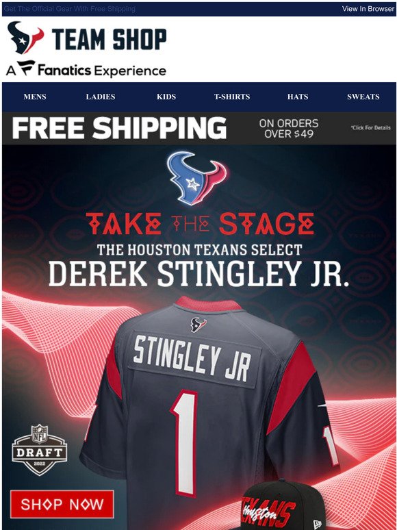 Your Houston Texans Select Derek Stingley Jr.!