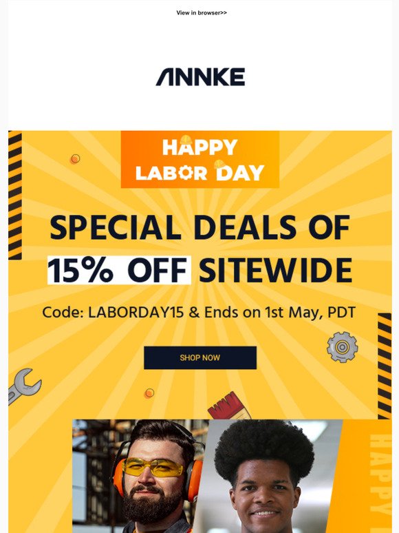Happy Labor Day - Special Deals of 15% Off Sitewide