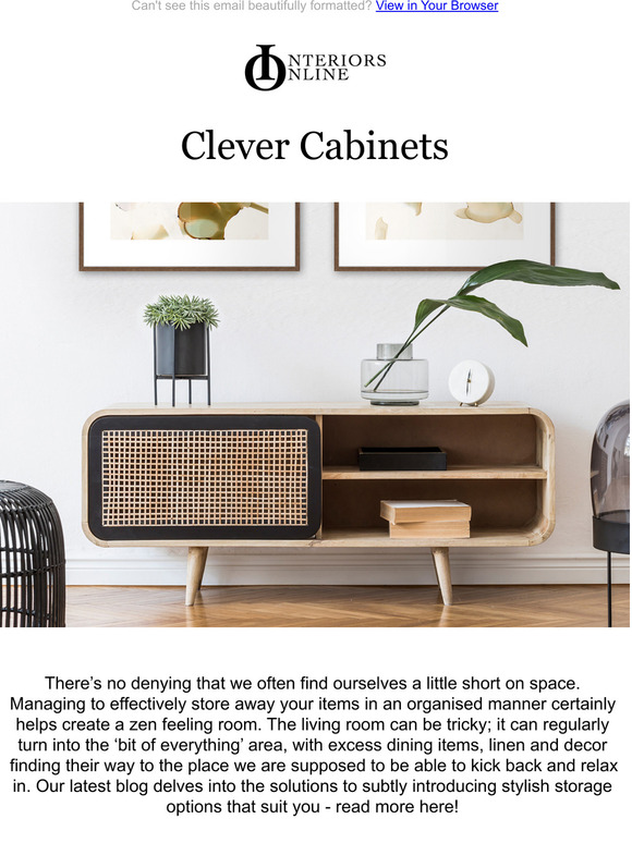 Interiors Online How to Integrate More Storage Into Your Living Room