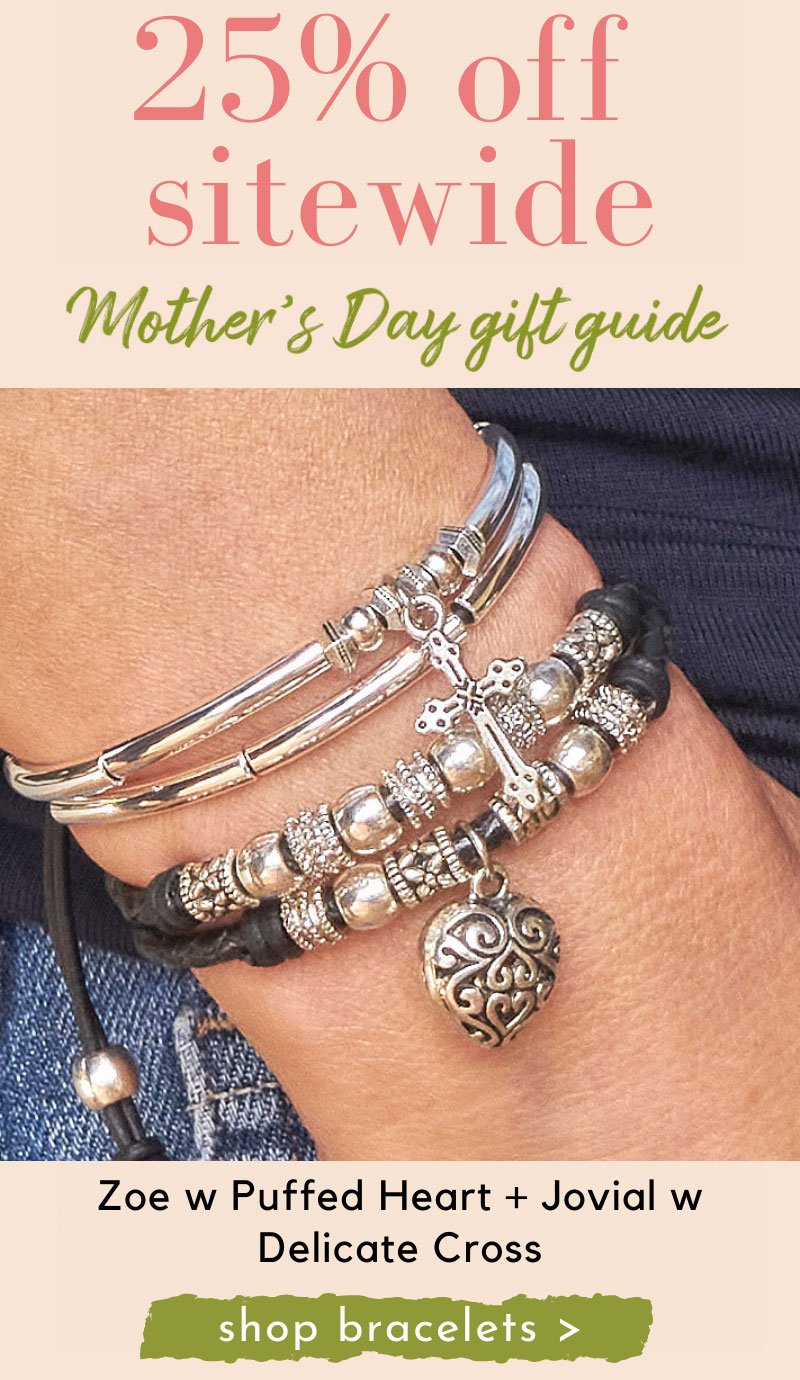 25% off mother's day sale shop bracelets
