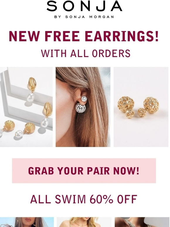 New FREE Earrings!