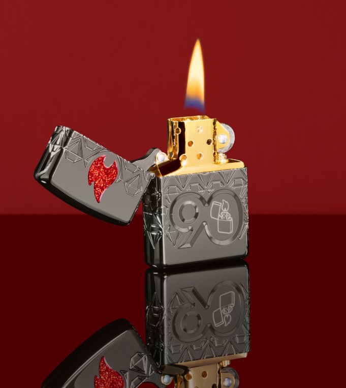 Slim® Black Ice® 65th Anniversary Collectible Zippo Windproof Pocket Lighter