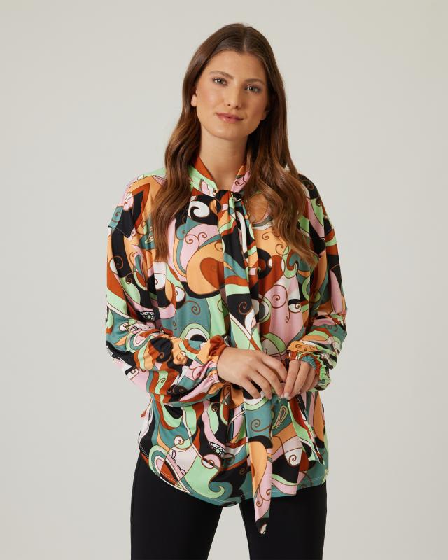 Blusenshirt mit Bindeband