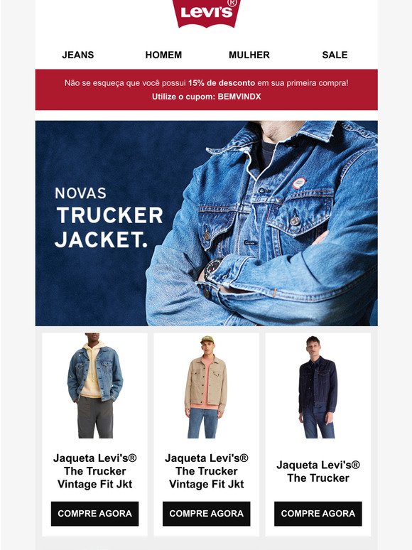 Conhea nossas novas jaquetas Trucker!