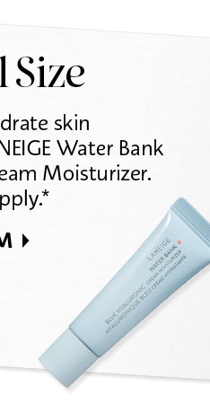 LANEIGE Water Bank Blue Hyaluronic Cream Moisturizer Trial Size