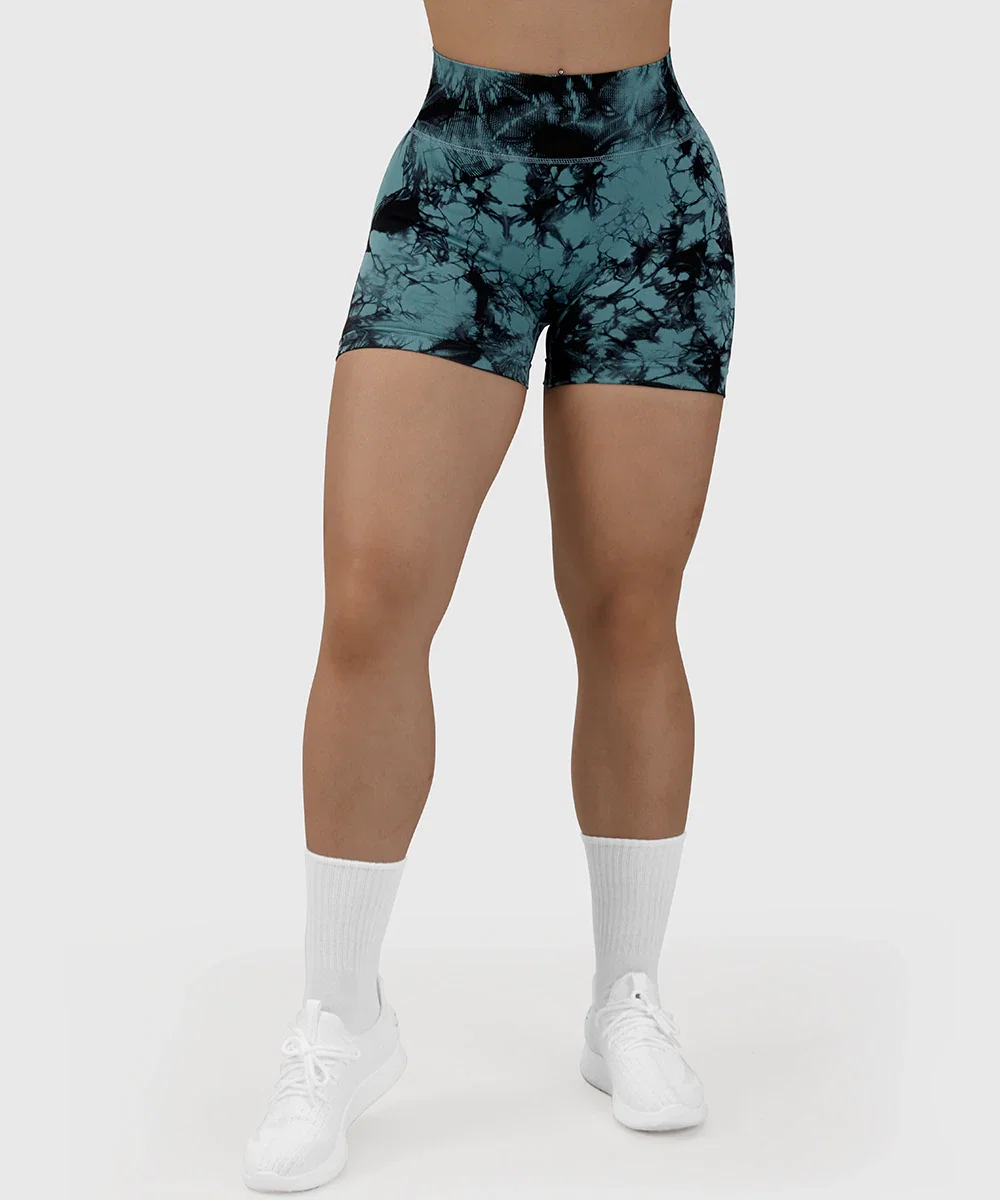 Tie-dye Seamless Yoga Shorts