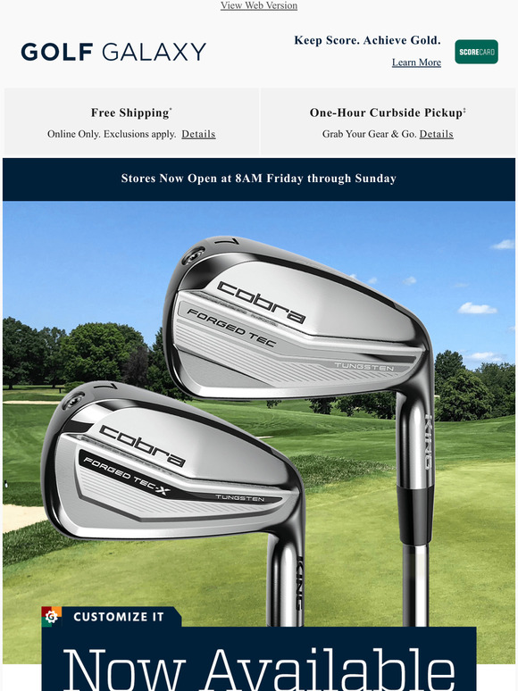 Golf Galaxy COBRA KING TEC & KING TEC X Irons Milled