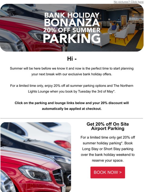 -enjoy 20% off summer parking this bank holiday 