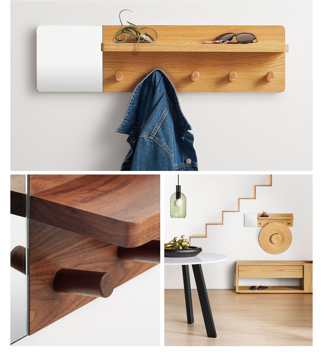 New design: Candid Wall Shelf with Hooks.