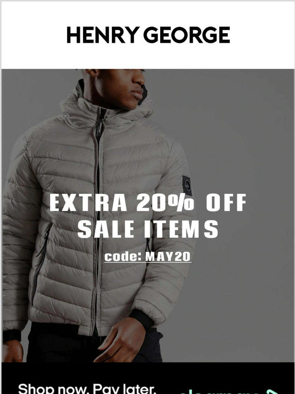 Extra 20% off Sale Items for Bank Holiday!