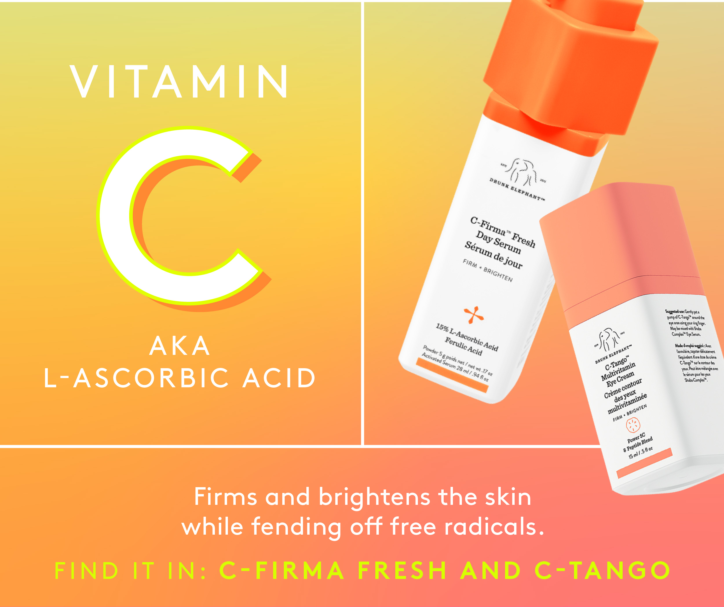 Drunk Elephant Skincare The vitamin aisle? Milled